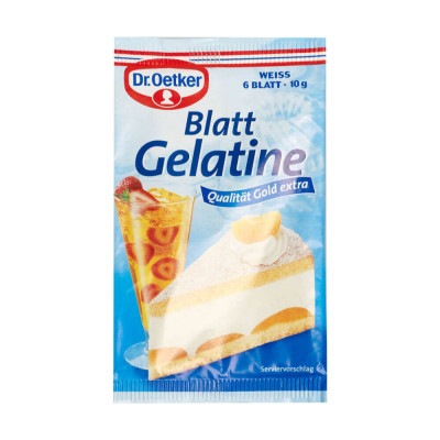 Foi de Gelatina Dr.Oetker, 10g, Gelatina, Geleu, Gelatina Alimentara, Gleatina Deserturi, Gelatina Piftie, Gelatina pentru Piftie, Gelatina pentru Des foto