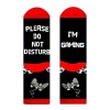 Soset, amuzante, pentru gameri, Please do not disturb, Marime universala: 40-44, Imprimeu amuzant, un cadou haios ideal pentru el sau ea, Oem