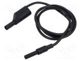 Cablu de măsurare Hirschmann 32A 1kV 1m negru