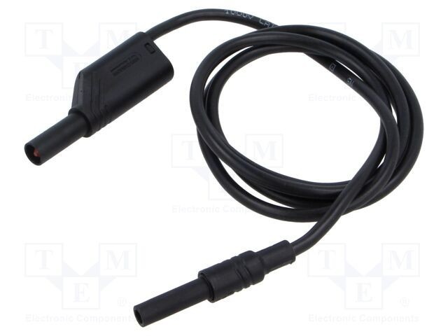 Cablu de măsurare Hirschmann 32A 1kV 1m negru