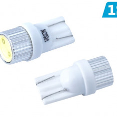 Bec Vision W5w (t10) 12v 1x Hp Led, Suport De Bec Din Aluminiu, Alb, 1 Buc 58283