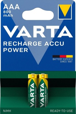 Set acumulatori R3 AAA 800mAh Ready2Use 2buc/blister Varta foto