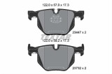 Set placute frana TEXTAR 2344704
