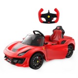 Masinuta electrica cu telecomanda, Rastar, Ferarri 488 Pista, 12V, Rosu