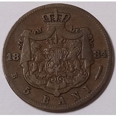 Rom&acirc;nia, 5 Bani 1884.