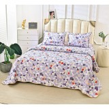 Cumpara ieftin Set Cuvertura de Pat din Bumbac, 3 Piese cu Model - PIT184