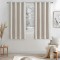 Draperie Blackout, 132 x 160 cm , Set 2 Bucati, Prindere cu Inele, Bej - CN