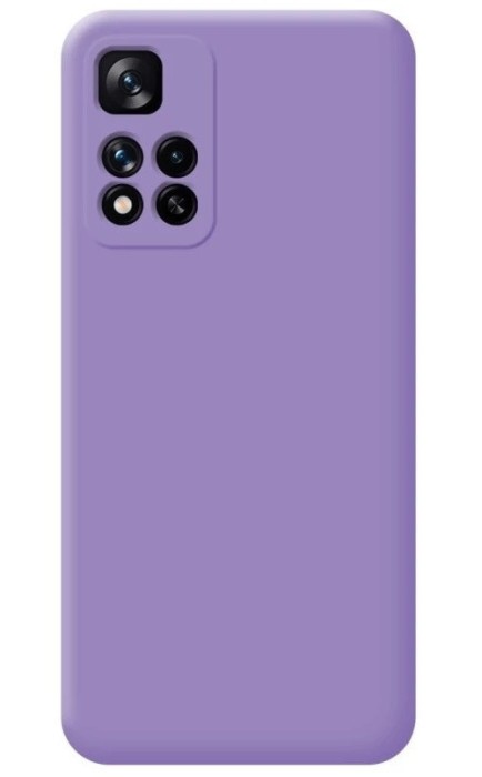 Husa din silicon compatibila cu Xiaomi Redmi 10, silk touch, interior din catifea, Mov