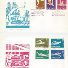 |Romania, LP 561/1963, Sport - Natatie, FDC