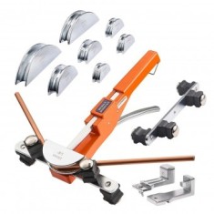 Dispozitiv de indoit tevi cupru si aluminiu, 6-22 mm, Unghi maxim de &icirc;ndoire 90&deg;, 7 matrite