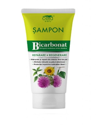 Sampon (regenerare) cu bicarbonat, mesteacan, urzica si brusture 200ml ceta foto