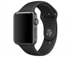 Curea silicon Tech-Protect Smoothband Apple Watch 1/2/3/4/5/6/SE (38/40mm) Black foto