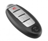 Smart key Topautochei&reg; pentru Nissan Patrol Pathfinder Qashqai 4 butoane butoane, suport baterie dreapta, Fara Brand