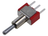 Comutator basculant E-SWITCH 3 poziții SP3T ON-OFF-ON 2A 250VAC 5A 28VDC cod 100SP3T1B2M2QE