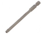 Capăt de şurubelniţă Torx T25H cu protecţie, lungime 90mm