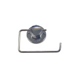 Cumpara ieftin Suport din metal pentru hartie, prindere mecanica sau cu ventuza, crom lucios, 140 mm