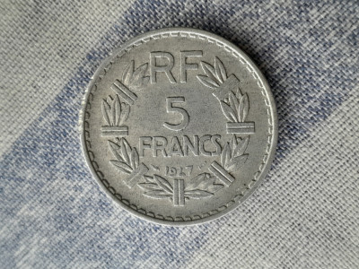 5 FRANCS 1947 -FRANTA foto