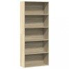 Gossi biblioteca, stejar sonoma, 80x30x189 cm, lemn prelucrat