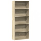Gossi biblioteca, stejar sonoma, 80x30x189 cm, lemn prelucrat