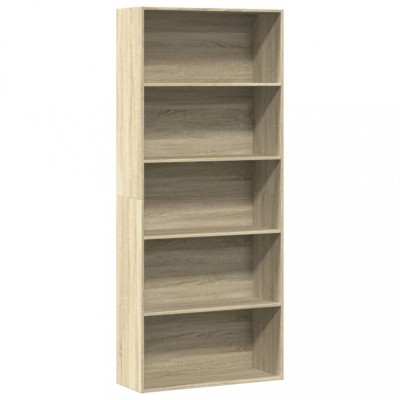 Gossi biblioteca, stejar sonoma, 80x30x189 cm, lemn prelucrat foto