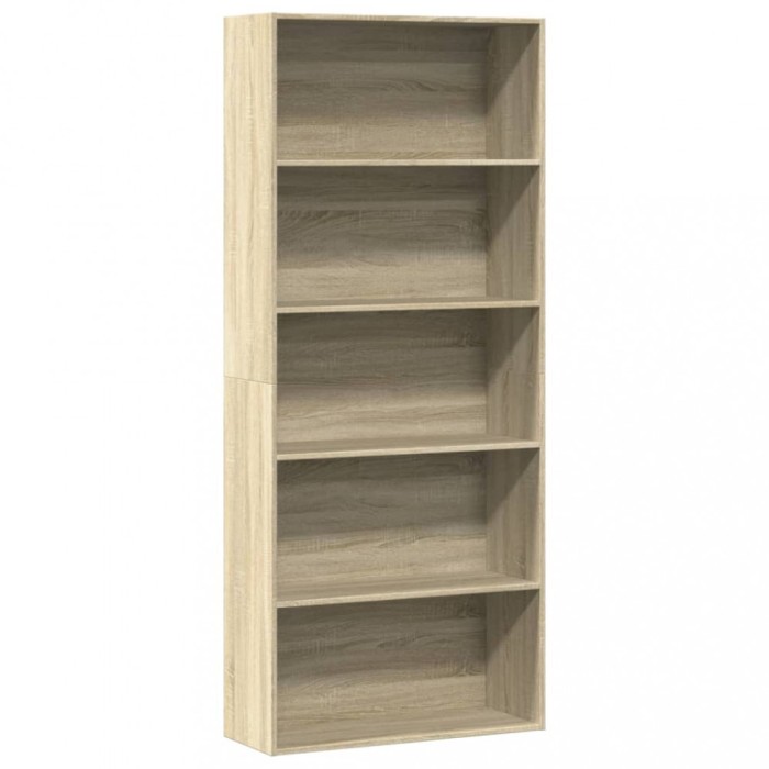 Gossi biblioteca, stejar sonoma, 80x30x189 cm, lemn prelucrat