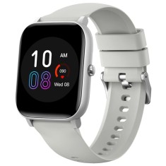 Smartwatch iSEN C09, Silver, Curea TPU Alb, 1.85 TFT, Ritm Cardiac, Tensiune Arteriala, Oxigen in Sange (SpO2), ECG, 7 Moduri Sport, Notificari Apelur