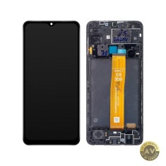 Display cu Touchscreen Samsung Galaxy A12 Nacho A127 cu Rama Negru Service Pack GH82-26486A