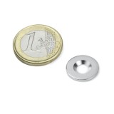 Disc metalic cu gaura ingropata, &Oslash;15 mm