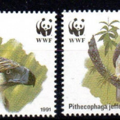 FILIPINE 1991, Fauna, WWF, Pasari, serie neuzată, MNH