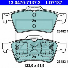 Set placute frana,frana disc RENAULT MEGANE II Limuzina (LM0/1) (2003 - 2016) ATE 13.0470-7137.2