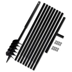 Burghiu manual găuri &amp;icirc;n păm&amp;acirc;nt 120 mm cu tub prelungitor 9 m foto