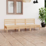vidaXL Set mobilier de grădină, 3 piese, lemn masiv de pin 3082442
