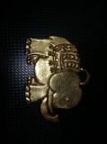 Pandantiv vintage tip lingou aur,pandantiv elefant aurit,transport GRATUIT