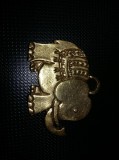 Pandantiv Vintage Lingou Aurit &amp; Elefant Aurit - Bijuterie Antică Colecție