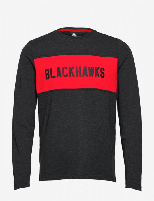 Chicago Blackhawks tricou de bărbați cu m&acirc;necă lungă back to basics - S