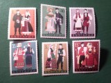 Serie Bulgaria 1968 Folclor - Costume Populare 6 valori