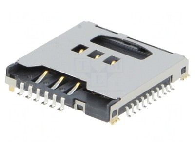 Conector pentru carduri microSD și SIM SMT foto