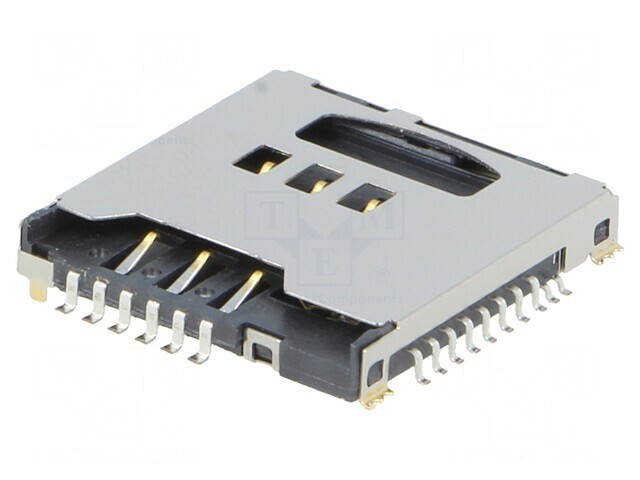 Conector pentru carduri microSD și SIM SMT