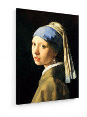 Tablou pe panza (canvas) - Jan Vermeer - Girl with pearl earring - ca. 1665 foto