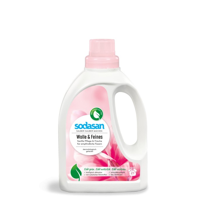 Detergent Bio Lichid Pentru Rufe Delicate, Lana Si Matase 750 ml Sodasan