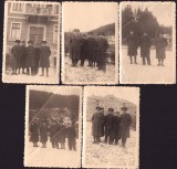 M1080N Ofițeri rom&acirc;ni, perioada regalității, lot de 5 poze