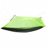Hamac de Camping Dublu (2 persoane), 200 x 100 cm + Plasa de tantari, culoare Verde, AVEX