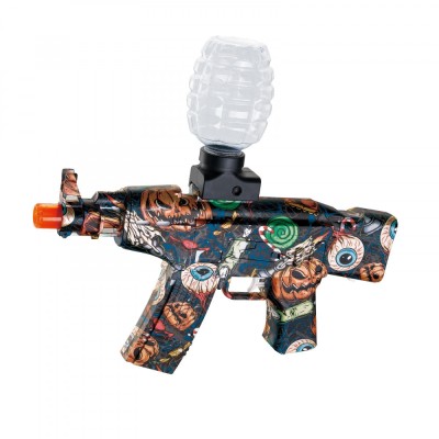 Mitraliera de jucarie electrica flippy cu bile de hidrogen de gel, gun bluster, tragere in rafala, varsta peste 6 ani, ochelari de protectie, 5000 de foto