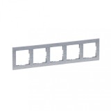 Rama ornament 5 posturi Legrand Suno aluminiu periat 721565