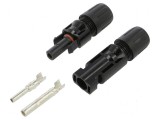 Conector solar tată mamă drept 4-6mm2: Set de Conectori Solari Universali, QOLTEC
