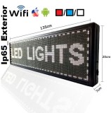 Reclama firma luminoasa exterior 130x20CM Panou LED programat wireless