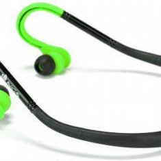 Casca stereo in ureche 3.5 mm Cougar verde/negru rezistenta la apa NGS