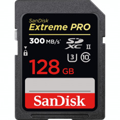 Card de memorie Sandisk Extreme Pro 128GB SD UHS-II 300MB/s foto