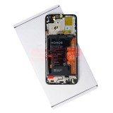 Display LCD Touchscreen cu Rama Original Honor X6a, Negru (Service Pack) - Compatibil Honor X6a