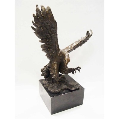 Vultur in zbor-statueta din bronz cu un soclu din marmura YY-41 foto